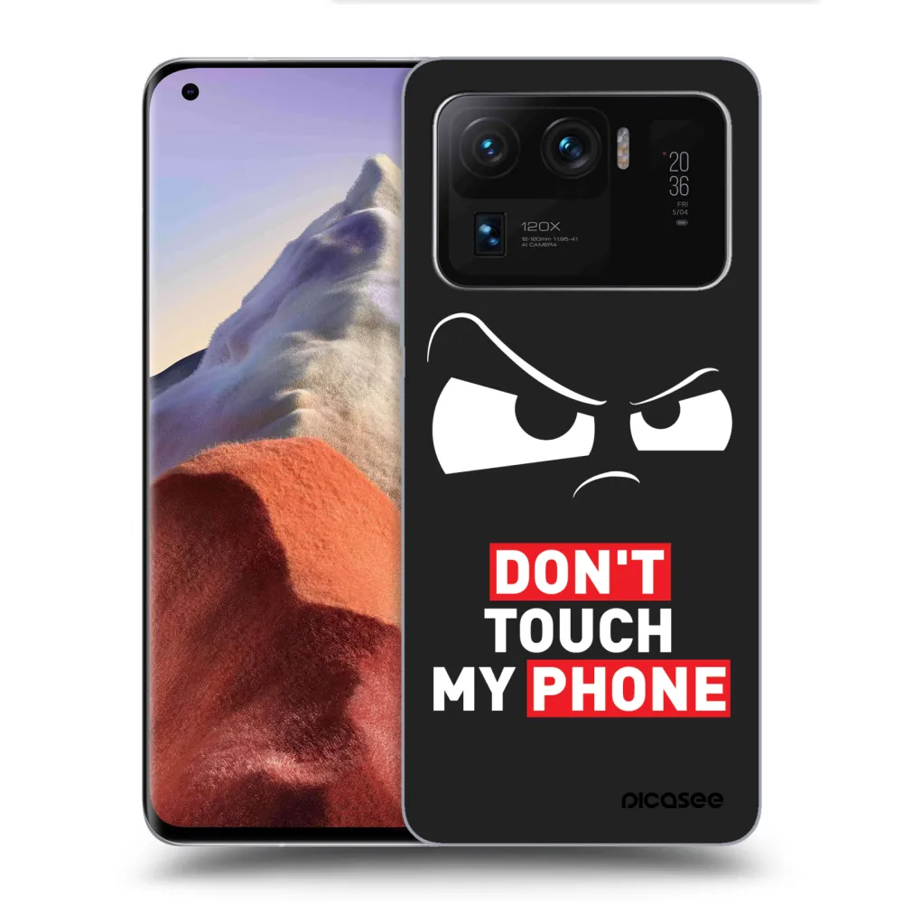 Picasee fekete szilikon tok az alábbi mobiltelefonokra Xiaomi Mi 11 Ultra - Cloudy Eye - Transparent