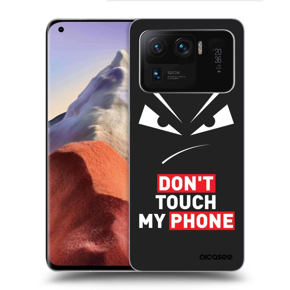 Picasee fekete szilikon tok az alábbi mobiltelefonokra Xiaomi Mi 11 Ultra - Evil Eye - Transparent