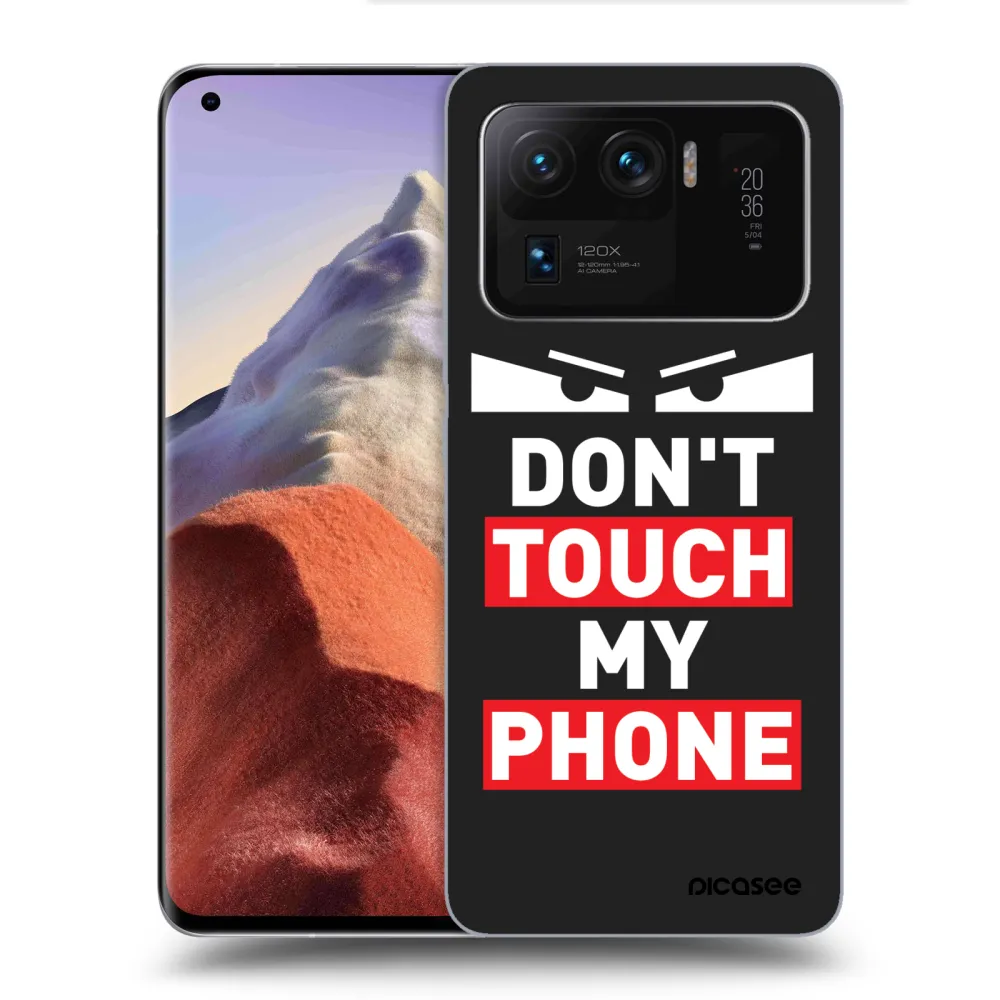 Picasee fekete szilikon tok az alábbi mobiltelefonokra Xiaomi Mi 11 Ultra - Shadow Eye - Transparent