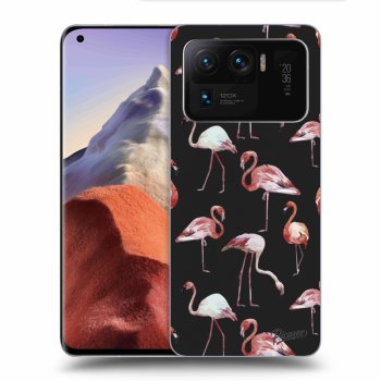 Picasee fekete szilikon tok az alábbi mobiltelefonokra Xiaomi Mi 11 Ultra - Flamingos