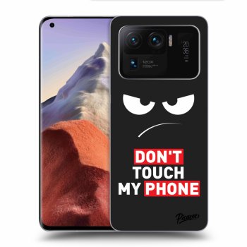 Picasee fekete szilikon tok az alábbi mobiltelefonokra Xiaomi Mi 11 Ultra - Angry Eyes - Transparent