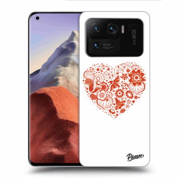 Picasee átlátszó szilikon tok az alábbi mobiltelefonokra Xiaomi Mi 11 Ultra - Big heart