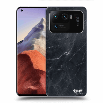 Picasee fekete szilikon tok az alábbi mobiltelefonokra Xiaomi Mi 11 Ultra - Black marble