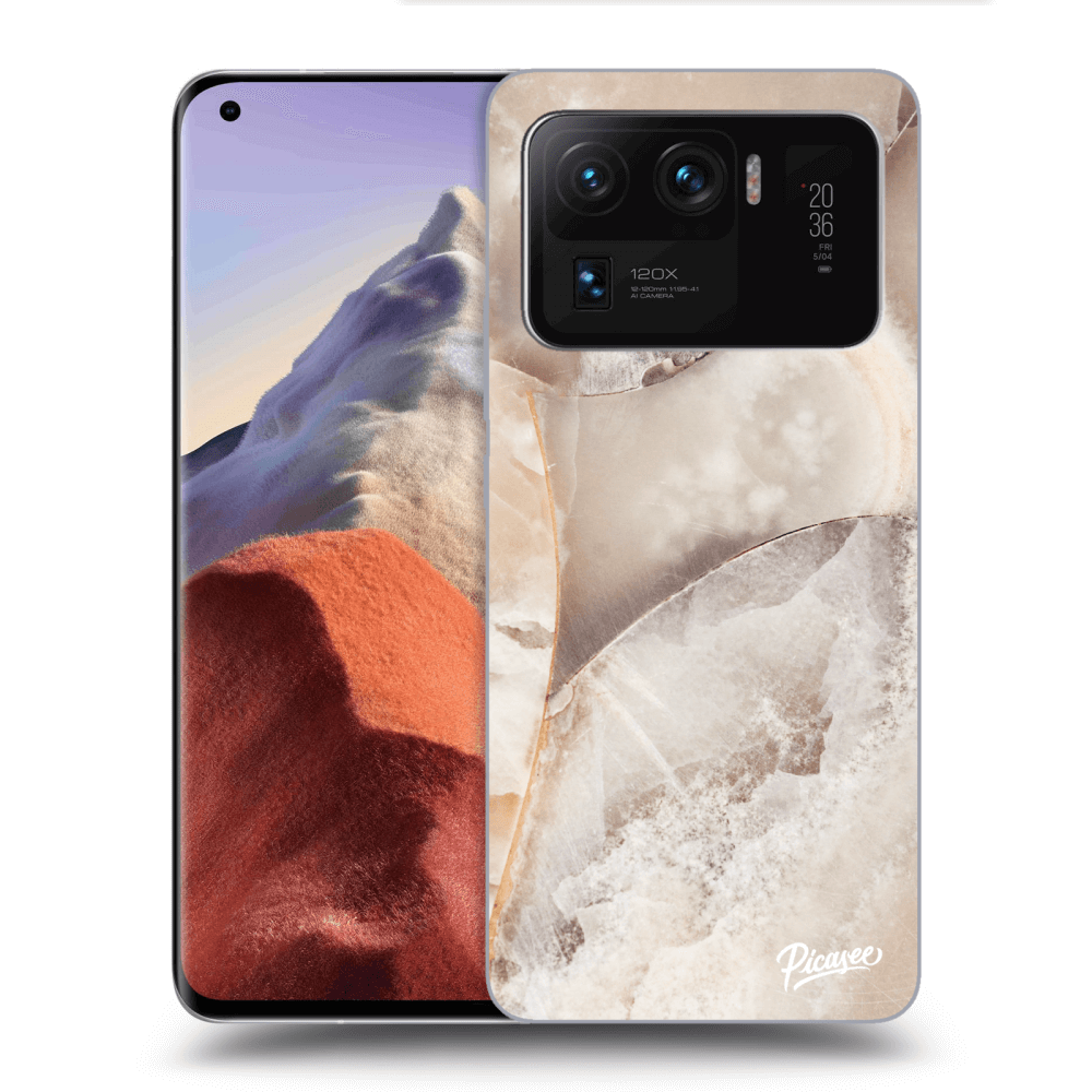 Picasee átlátszó szilikon tok az alábbi mobiltelefonokra Xiaomi Mi 11 Ultra - Cream marble