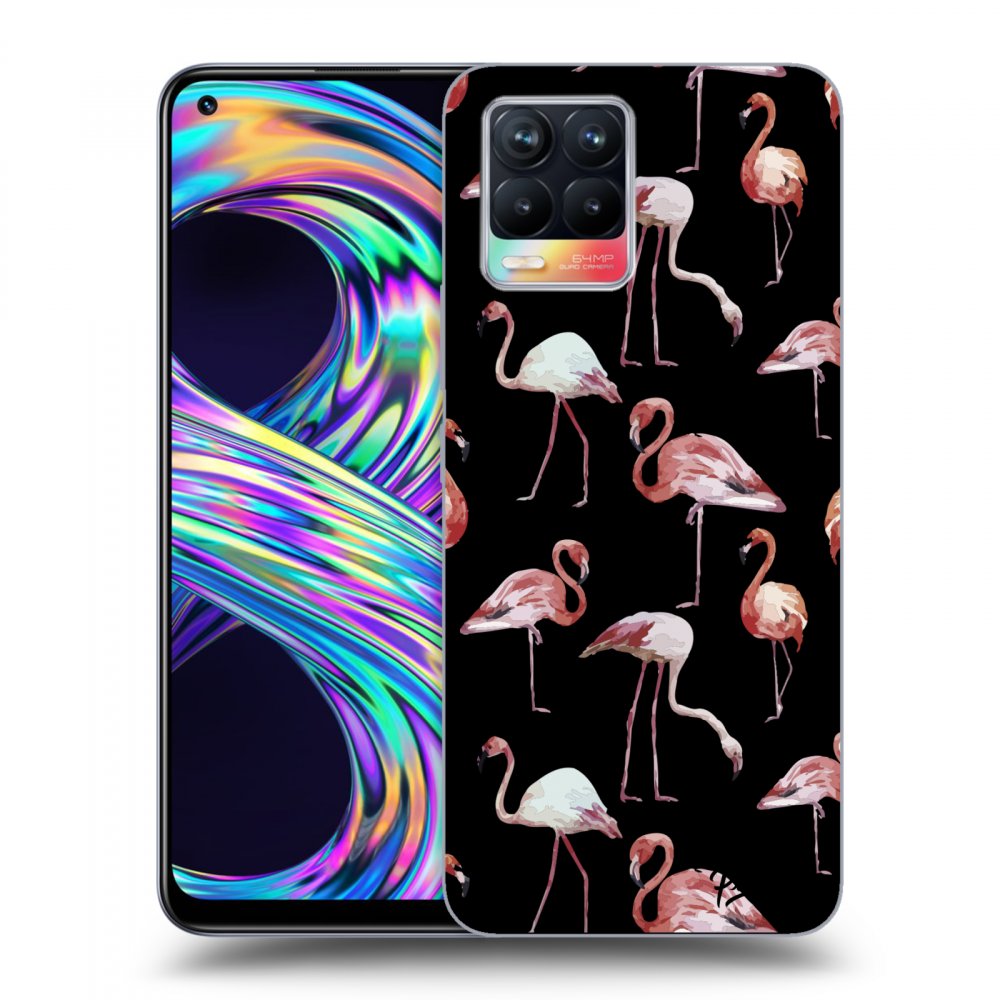 Picasee ULTIMATE CASE Realme 8 4G - készülékre - Flamingos