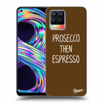 Picasee átlátszó szilikon tok az alábbi mobiltelefonokra Realme 8 4G - Prosecco then espresso