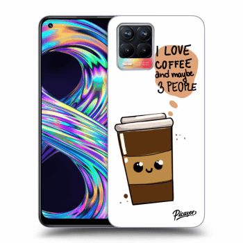 Szilikon tok erre a típusra Realme 8 4G - Cute coffee