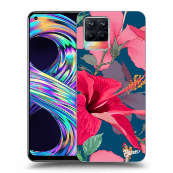 Szilikon tok erre a típusra Realme 8 4G - Hibiscus