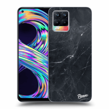 Picasee átlátszó szilikon tok az alábbi mobiltelefonokra Realme 8 4G - Black marble
