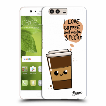 Picasee átlátszó szilikon tok az alábbi mobiltelefonokra Huawei P10 - Cute coffee