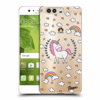 Picasee átlátszó szilikon tok az alábbi mobiltelefonokra Huawei P10 - Unicorn star heaven