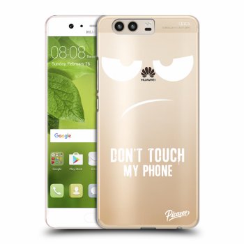 Picasee átlátszó szilikon tok az alábbi mobiltelefonokra Huawei P10 - Don't Touch My Phone