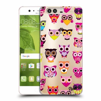 Picasee átlátszó szilikon tok az alábbi mobiltelefonokra Huawei P10 - Owls