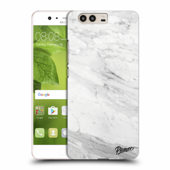 Picasee átlátszó szilikon tok az alábbi mobiltelefonokra Huawei P10 - White marble