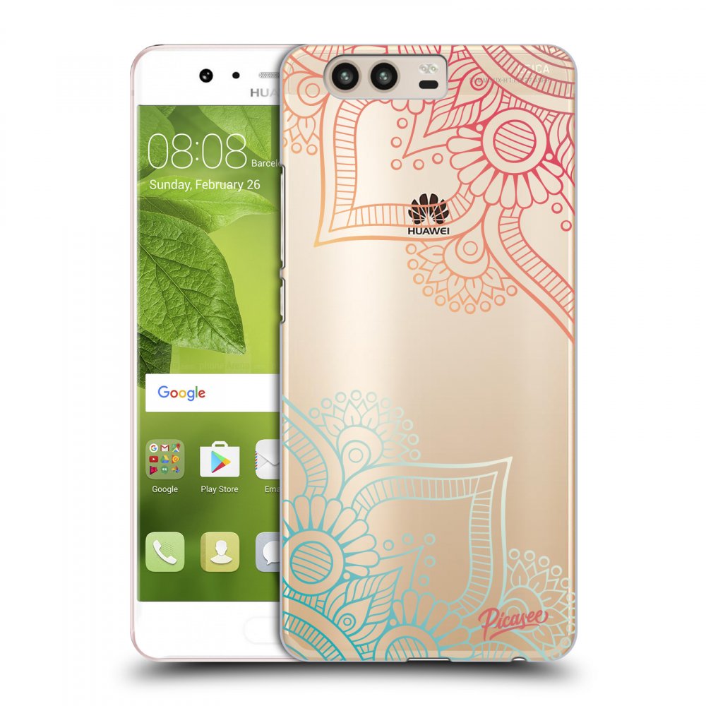 Picasee átlátszó szilikon tok az alábbi mobiltelefonokra Huawei P10 - Flowers pattern