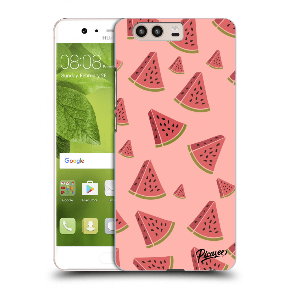 Picasee átlátszó szilikon tok az alábbi mobiltelefonokra Huawei P10 - Watermelon