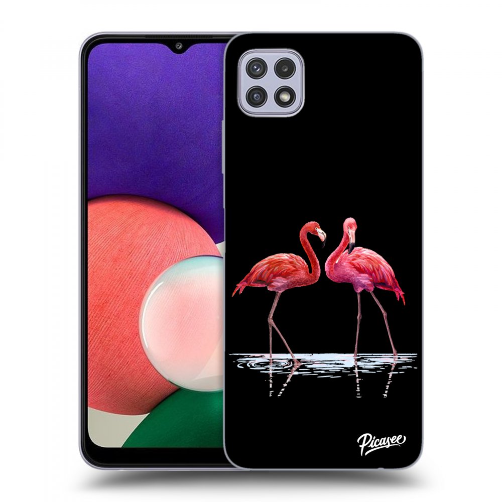 Picasee ULTIMATE CASE Samsung Galaxy A22 A226B 5G - készülékre - Flamingos couple