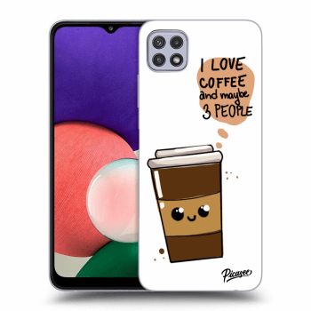 Szilikon tok erre a típusra Samsung Galaxy A22 5G A226B - Cute coffee