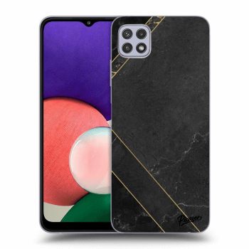 Szilikon tok erre a típusra Samsung Galaxy A22 5G A226B - Black tile