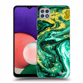Szilikon tok erre a típusra Samsung Galaxy A22 5G A226B - Green Gold