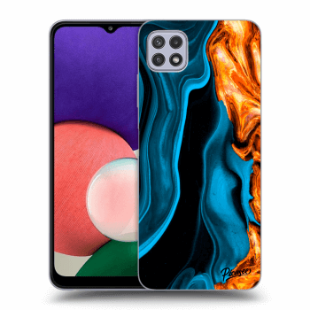 Szilikon tok erre a típusra Samsung Galaxy A22 5G A226B - Gold blue