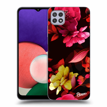 Szilikon tok erre a típusra Samsung Galaxy A22 5G A226B - Dark Peonny