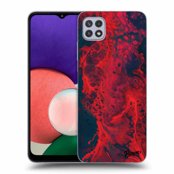 Szilikon tok erre a típusra Samsung Galaxy A22 5G A226B - Organic red