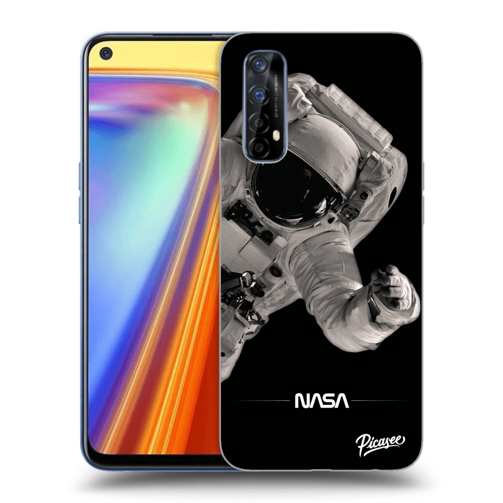 Picasee átlátszó szilikon tok az alábbi mobiltelefonokra Realme 7 - Astronaut Big
