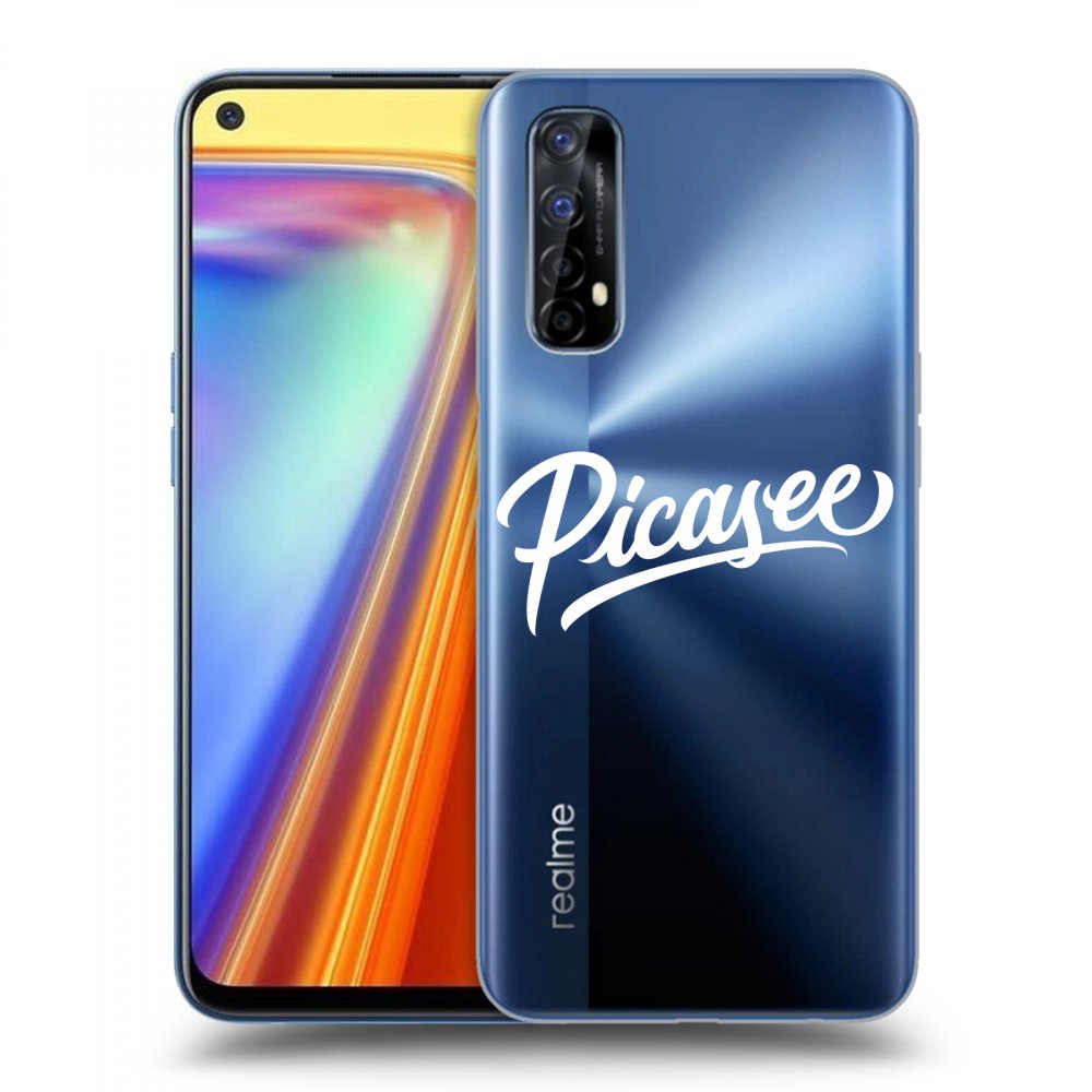 Picasee átlátszó szilikon tok az alábbi mobiltelefonokra Realme 7 - Picasee - White