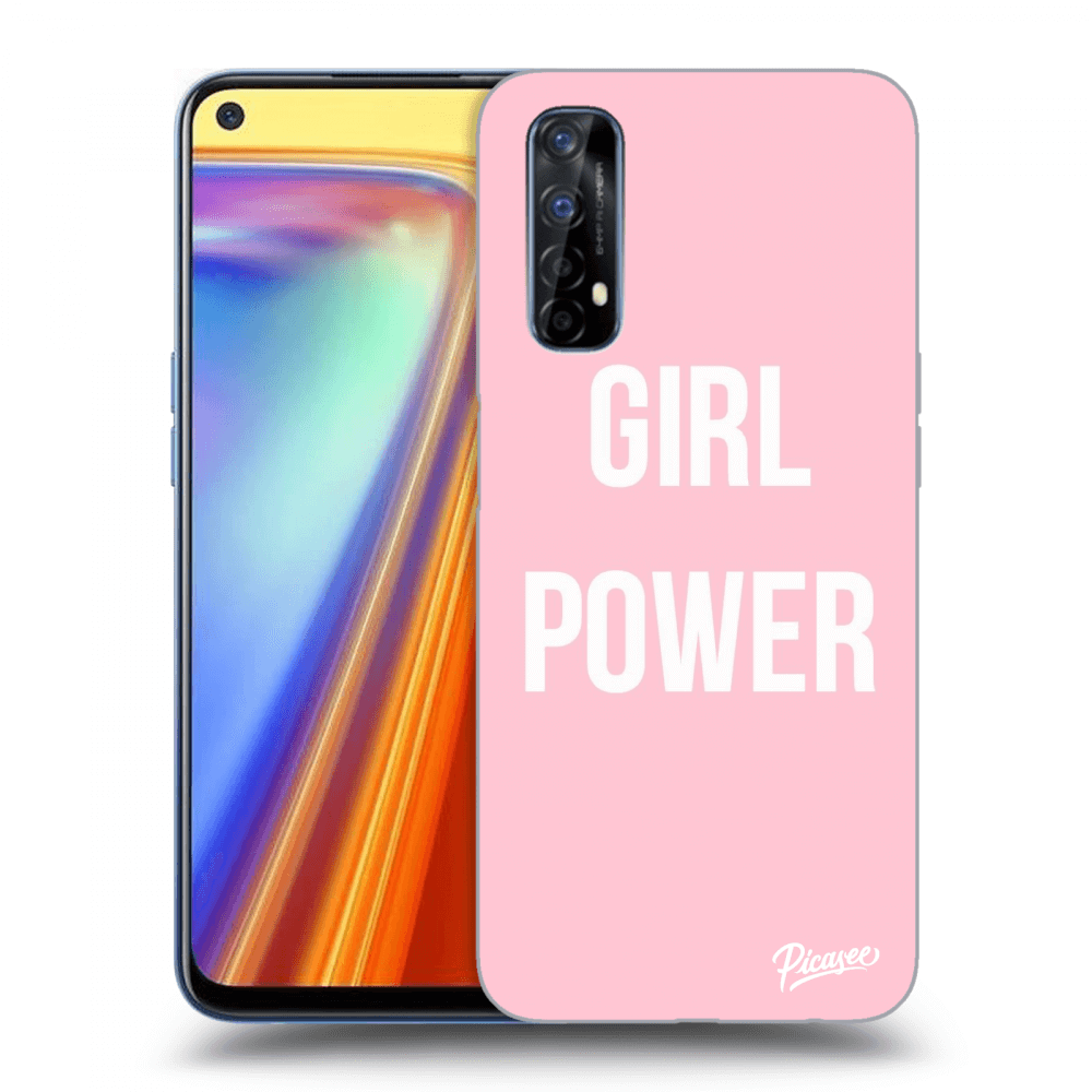 Picasee átlátszó szilikon tok az alábbi mobiltelefonokra Realme 7 - Girl power