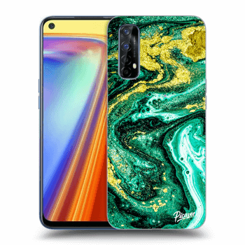 Szilikon tok erre a típusra Realme 7 - Green Gold