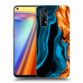 Szilikon tok erre a típusra Realme 7 - Gold blue