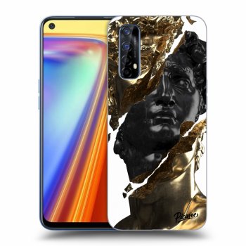 Szilikon tok erre a típusra Realme 7 - Gold - Black