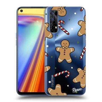 Picasee átlátszó szilikon tok az alábbi mobiltelefonokra Realme 7 - Gingerbread