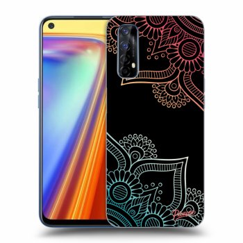 Szilikon tok erre a típusra Realme 7 - Flowers pattern