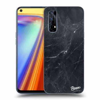 Picasee átlátszó szilikon tok az alábbi mobiltelefonokra Realme 7 - Black marble