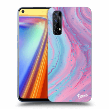 Szilikon tok erre a típusra Realme 7 - Pink liquid