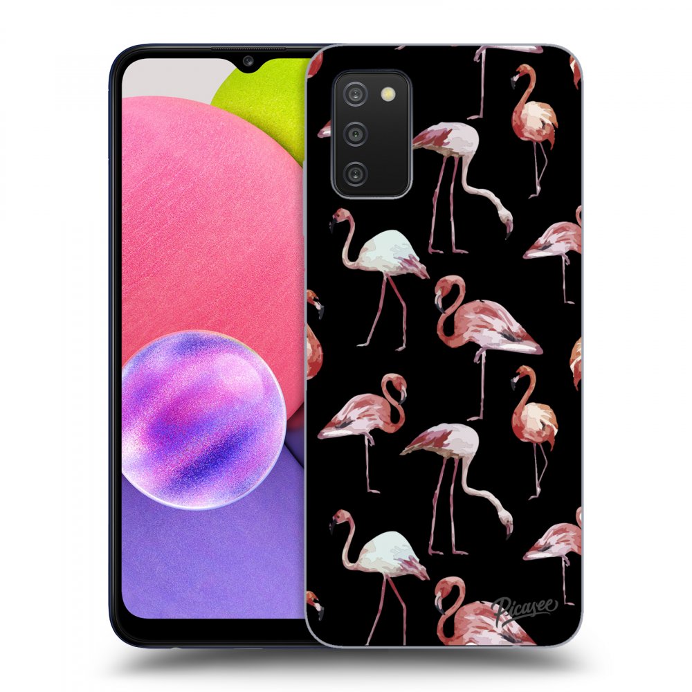 Picasee ULTIMATE CASE Samsung Galaxy A02s A025G - készülékre - Flamingos