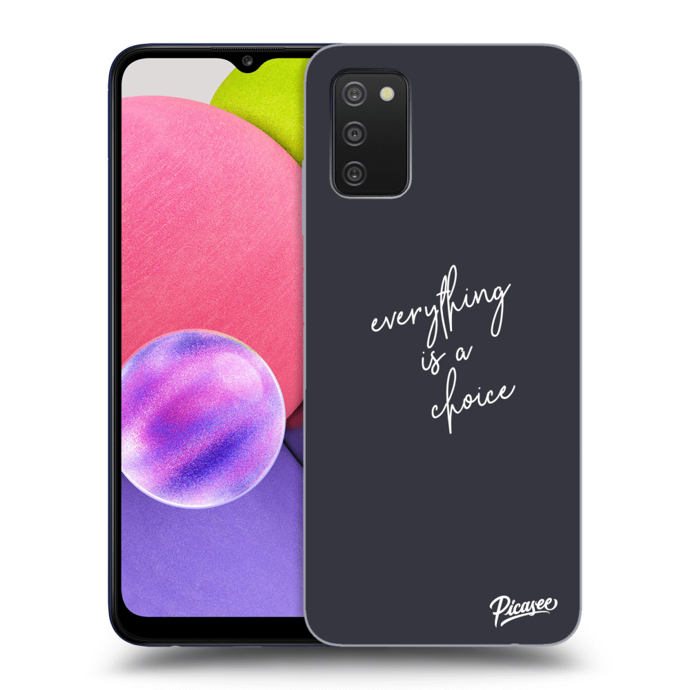 Fekete Szilikon Tok Az Alábbi Mobiltelefonokra Samsung Galaxy A02s A025G - Everything Is A Choice