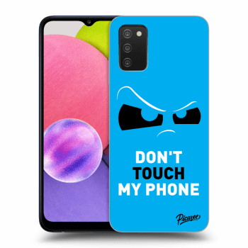 Szilikon tok erre a típusra Samsung Galaxy A02s A025G - Cloudy Eye - Blue