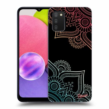 Szilikon tok erre a típusra Samsung Galaxy A02s A025G - Flowers pattern