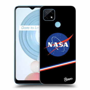 Picasee fekete szilikon tok az alábbi mobiltelefonokra Realme C21 - NASA Original