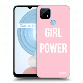 Picasee fekete szilikon tok az alábbi mobiltelefonokra Realme C21 - Girl power