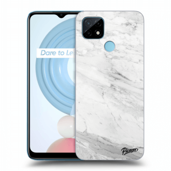 Tok az alábbi mobiltelefonokra Realme C21 - White marble