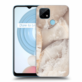 Tok az alábbi mobiltelefonokra Realme C21 - Cream marble
