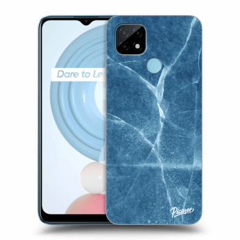 Picasee átlátszó szilikon tok az alábbi mobiltelefonokra Realme C21 - Blue marble