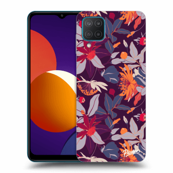 Szilikon tok erre a típusra Samsung Galaxy M12 M127F - Purple Leaf