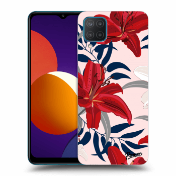 Szilikon tok erre a típusra Samsung Galaxy M12 M127F - Red Lily