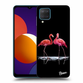 Picasee ULTIMATE CASE Samsung Galaxy M12 M127F - készülékre - Flamingos couple
