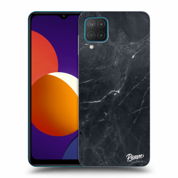 Szilikon tok erre a típusra Samsung Galaxy M12 M127F - Black marble